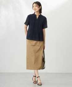 J.PRESS LADIES 【WEB限定カラーあり・洗える】シアーチェック カットソー