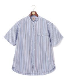 J.PRESS MEN 【KING SIZE】【クールマックス】サッカー マルチストライプ バンドカラーシャツ