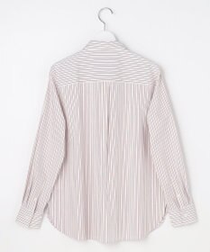 J.PRESS LADIES BEZコットンナイロン ストライプ シャツ ブラウス