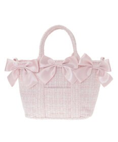 Maison de FLEUR ピンクマニアボリュームリボン2WayトートMバッグ