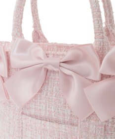 Maison de FLEUR ピンクマニアボリュームリボン2WayトートMバッグ