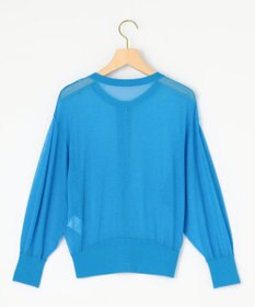 組曲 【洗える・2WAY】シアーニット カーディガン