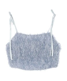 earth music&ecology 肩リボンフェザービスチェ