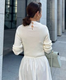 Green Parks AnriettMusee  リブニットドッキングワンピース