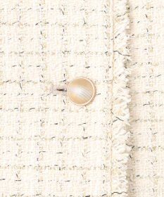 ANY SIS L ファンシーツイードペプラム ジレ