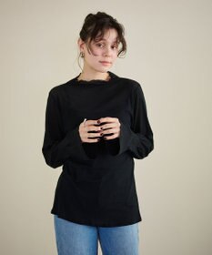 #Newans 【洗濯機可能】フレアカフスシアープルオーバー