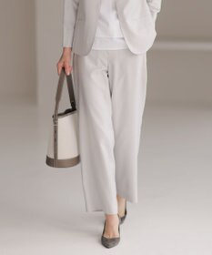 J.PRESS LADIES L 【セットアップ対応・洗える・UV加工・吸水速乾】OXIJEWELストレッチ ストレート パンツ