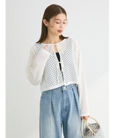 Green Parks ・ＥＬＥＮＣＡＲＥ　ＤＵＥ　２ｗａｙメッシュカーディガン