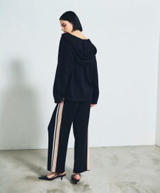 GRACE CONTINENTAL ロゴ刺繍ニットパーカー