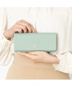 LANVIN en Bleu リュクサンブール かぶせ長財布