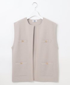 J.PRESS LADIES L 【洗える】VIS/PE ROME ニット ジレベスト
