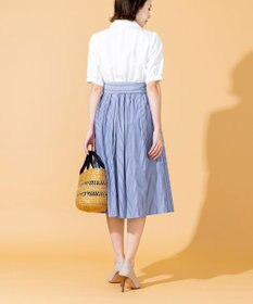 Tiaclasse 【洗える】小顔効果も叶えるスキッパーシャツワンピース