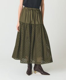 GRACE CONTINENTAL メッシュカットワークスカート