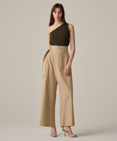 uncrave 【手洗い可】コットンリネンツイル パンツ（uncrave WHITE）