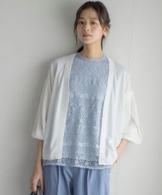 組曲 L シアーニットドルマンカーディガン