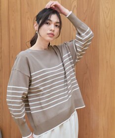 ANY バスクボーダーニットプルオーバー