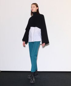 JOSEPH ポプリンシャツ×ニットスカーフ