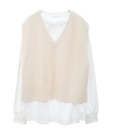 Green Parks ＳＥＴ２点　ニットベスト＋ロンＴＥＥ