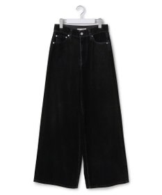 23区 【SLOW/一部店舗限定】フロッキーデニム ワイドパンツ