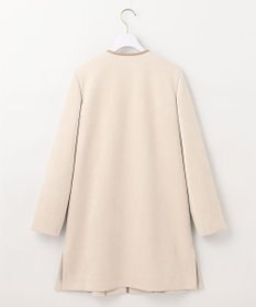 ANY SIS L 【洗える】スエードライクトリミング コート