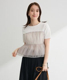 Green Parks オーガンジービスチェドッキング半袖プルオーハ