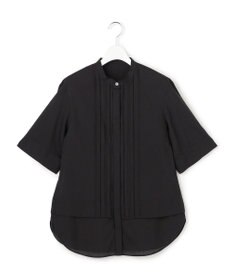 ICB リネンスラブローン バンドカラーデザインシャツ