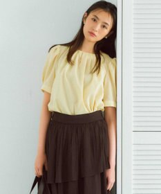 組曲 L ソフトローンパフスリーブ ブラウス