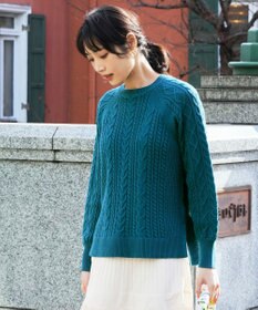 ANY SIS ケーブル ニット プルオーバー