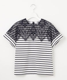 自由区 【洗える】レース Tシャツ