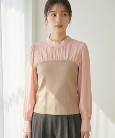Feroux 【洗える】ビスチェドッキングニット プルオーバー