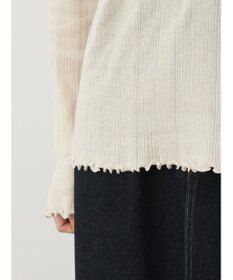 earth music&ecology コットンシアータートルネックプルオーバー