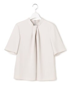 ICB L ストレッチジョーゼット ドレープデザインブラウス