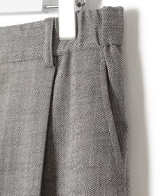 23区 L 【セットアップ対応/洗える】スラブツイードストレッチ ワイド パンツ