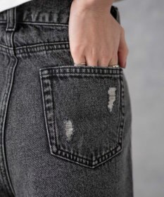 WEGO ダメージデニムショートパンツ