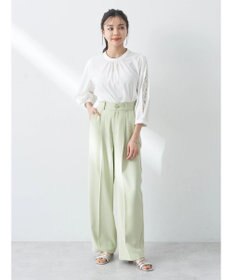 earth music&ecology レーススリーブブラウス