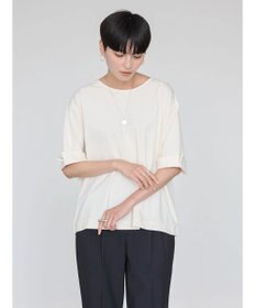 AMERICAN HOLIC 接触冷感バックタック袖折り返しカットプルオーバー