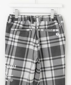 PW CIRCULUS 【MEN】チェック柄 スエードライクテーパードパンツ