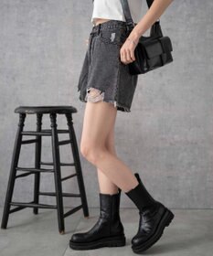 WEGO ダメージデニムショートパンツ