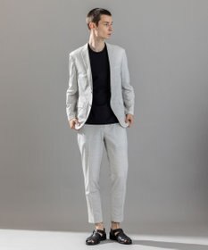 JOSEPH HOMME 新素材【通気性/ストレッチ】グリットタックジャージー / ドロスト付きテーパードパンツ PEGG CONVERTIBLE