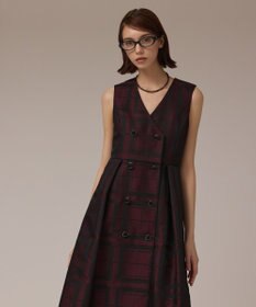 GRACE CONTINENTAL シャドーチェックワンピース