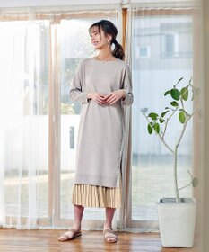 J.PRESS LADIES 【洗える】ワンピ＋プリーツスカート ツインセットワンピース