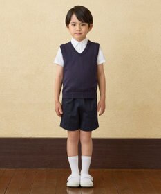 MIKI HOUSE HOT BISCUITS 【90-130cm】天竺素材の半袖シャツ