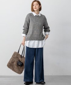 23区 S 【見上愛さん着用/洗える】CANCLINI ハーフスリーブ シャツ