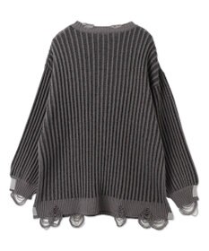 WEGO クラッシュリブBIGニットプルオーバー