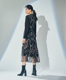 GRACE CONTINENTAL チェーン刺繍ワンピース