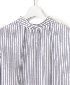 J.PRESS YORK STREET 【WOMEN】バックボタン ストライプブラウス