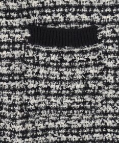 ANY L 【洗濯機可】ツイードニットジャケット