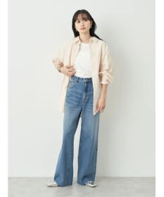 earth music&ecology サッカーストライプボーイズライクシャツ