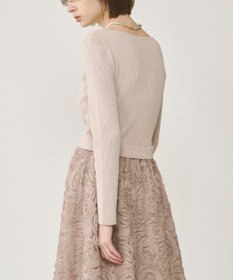 GRACE CONTINENTAL テープ刺繍ニットワンピース