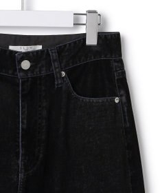 23区 【SLOW/一部店舗限定】フロッキーデニム ワイドパンツ
